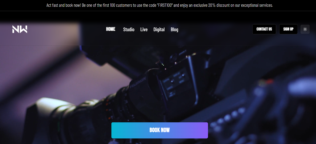 Creative studio website